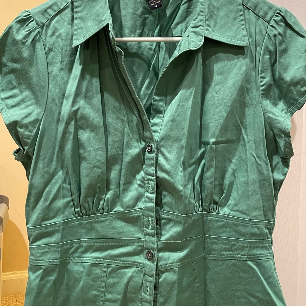 Banana Republic Green Blouse